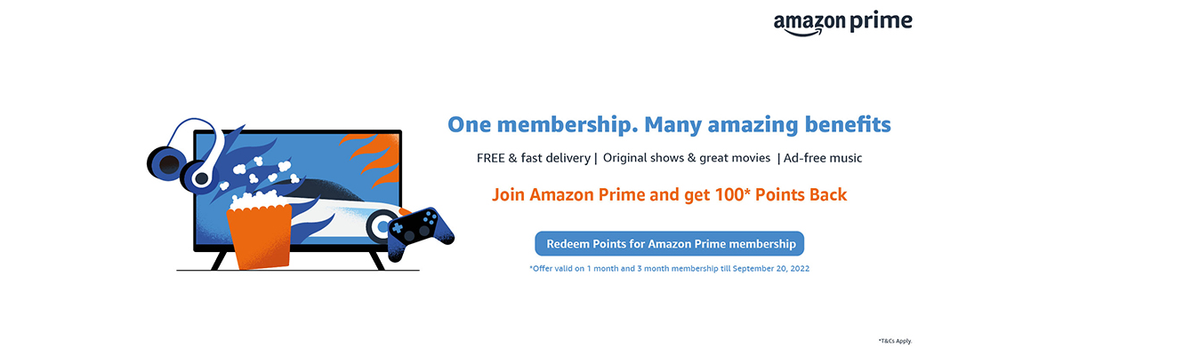 Redeem your Union Rewardz – Amazon Prime Point Back Campaign – 06th August to 20th Sept click to know more